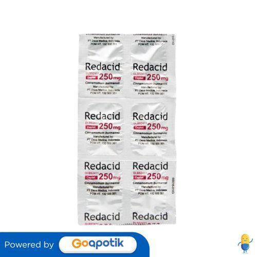 REDACID 250 MG STRIP 6 KAPLET