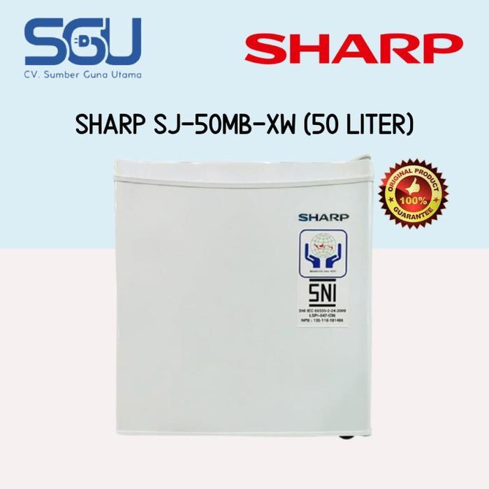 Kulkas Portable SHARP SJ-50MB-XW Kulkas Mini Bar SJ50MB SJ 50MB - TAMBAH BUBBLE