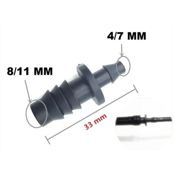 SALE KONEKTOR JOINER REDUCER 11MM ke 7MM fitting connector selang PE