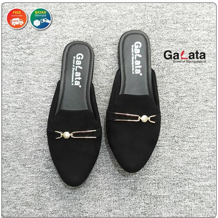 Donatello Shoes On - Blackpanda Flat Shoes - Sepatu Black Panda - Sepatu Wanita - Black Panda Zeffa