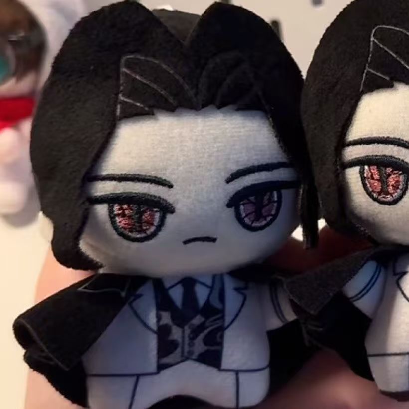 10cm Anime Demon Slayer Kimetsu no Yaiba Kibutsuji Muzan Plush Doll Pendant Cartoon Cosplay Stuffed