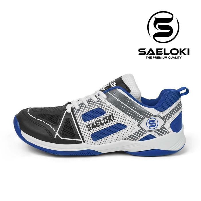 SAELOKI Sepatu Badminton SL05 Ukuran 39-43 Outdoor Sporty & Nyaman Material MERRY MESH PVC PUMA Sole