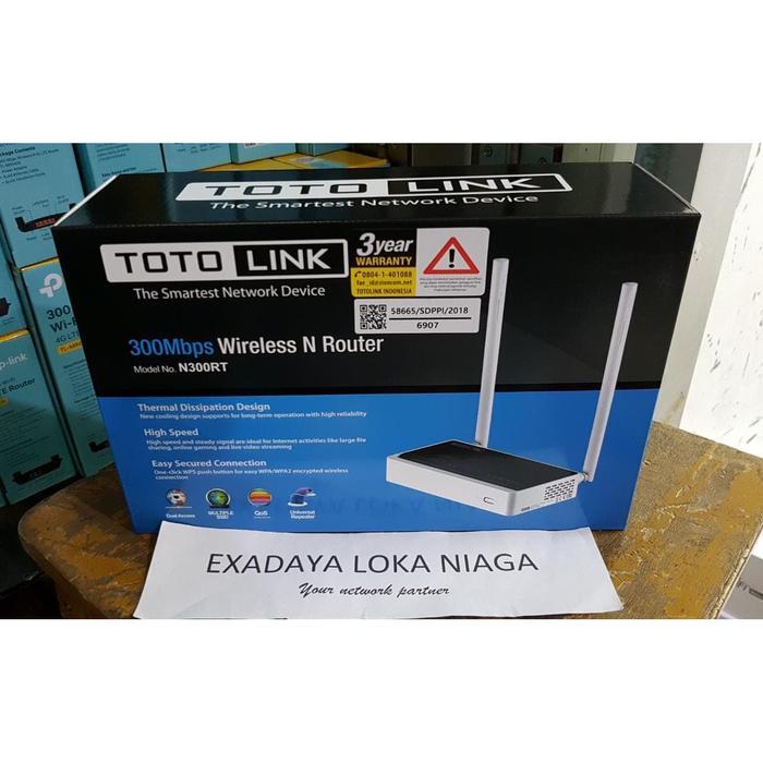Totolink N300Rt - 300Mbps Wireless N Router - 2 Antena Totolink N300Rt