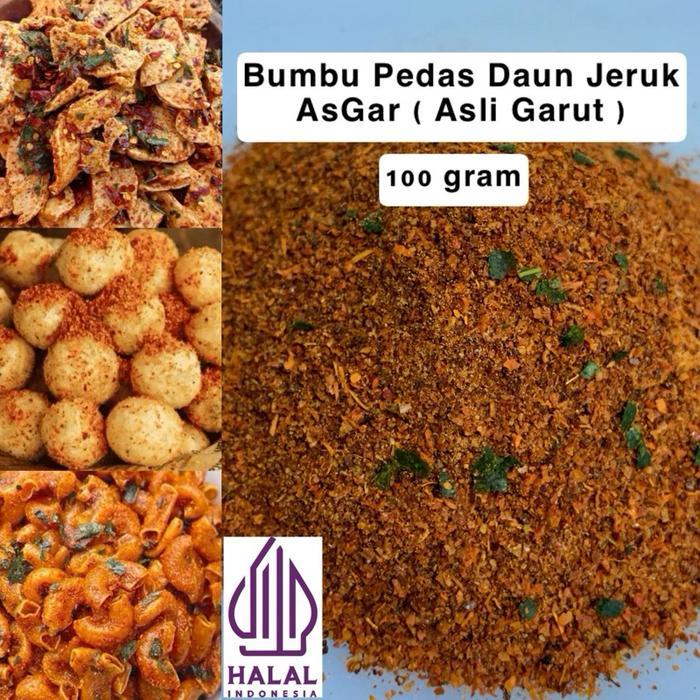 Bumbu Pedas Daun Jeruk Bubuk Cabai Daun Jeruk Bumbu Pedas Daun Daun Jeruk Asli Garut 100 gram