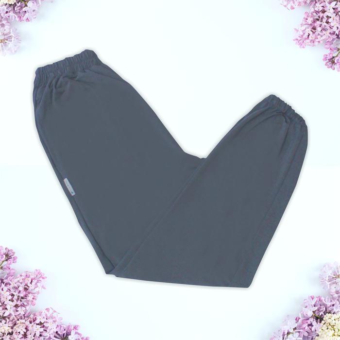 HELAIRINDU Wanita Panjang Celana Dalam Gamis Model Jogger Bahan Jersey Ukuran Jumbo Warna Abu-abu Tu