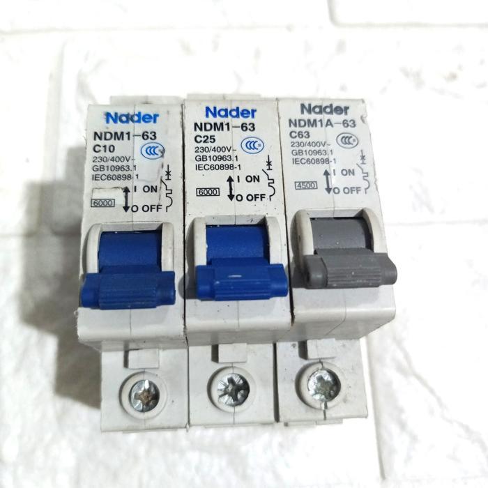 TERLARIS MCB nader 16A 32A 63A mcb AC DC 1P mcb c32 c16 c63 READY