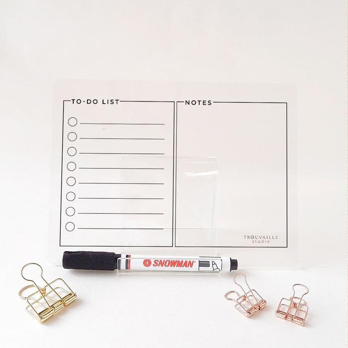 NEW PRODUK DESK PLANNER BY TROUVAILLE STUDIO / PLANNER AGENDA MEJA ACRYLIC AKRILIK REUSABLE