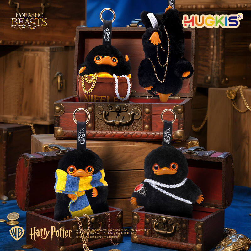 HUGKIS Official Licensed Harry Potter Fantastic Beasts Niffler Plush Keychain Bag Pendant Blind Box