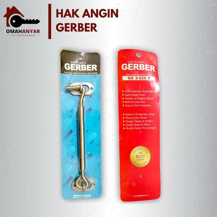 1 PCS Hak Angin Penahan Pintu Jendela Merk Gerber