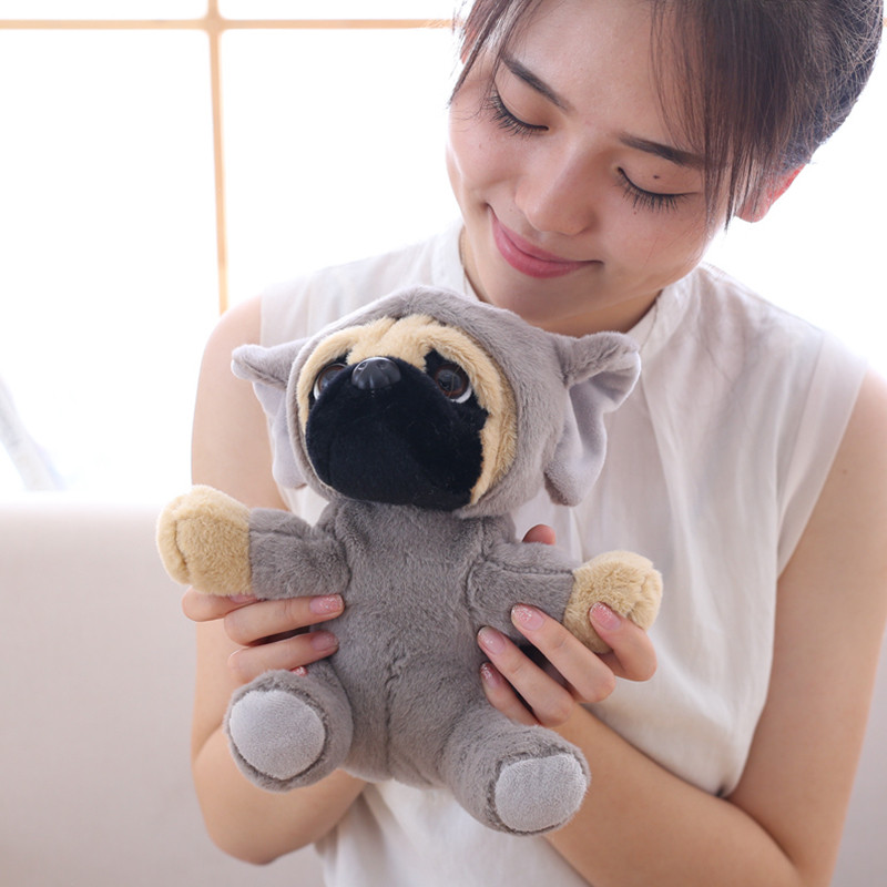 New 20CM Stuffed Simulation Dogs Plush Sharpei Pug Lovely Puppy Pet Toy Plush Animal Toy Children