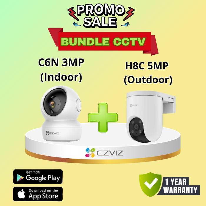 (PROMO BUNDLE) EZVIZ C6N 3MP (INDOOR) + EZVIZ H8C 5MP (OUTDOOR)