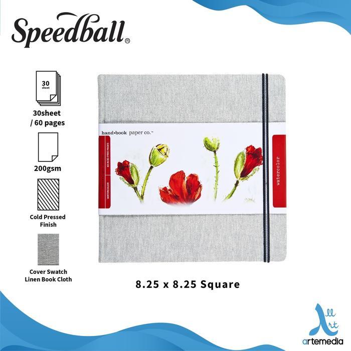 Buku Sketsa Cat Air Ukuran 20,96 x 20,96 cm 30 Lembar Kertas 200 gsm