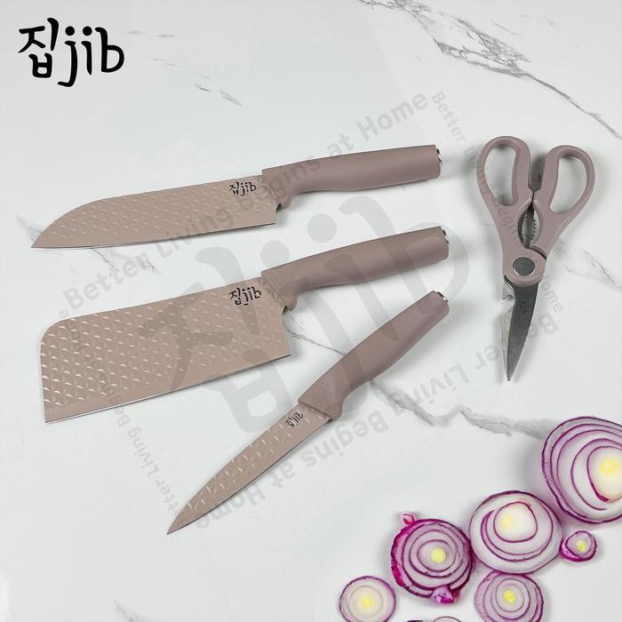 Jib Diamond Knives Set / Knife Set Diamond Anti Karat / Pisau Dapur Multifungsi Anti Lengket