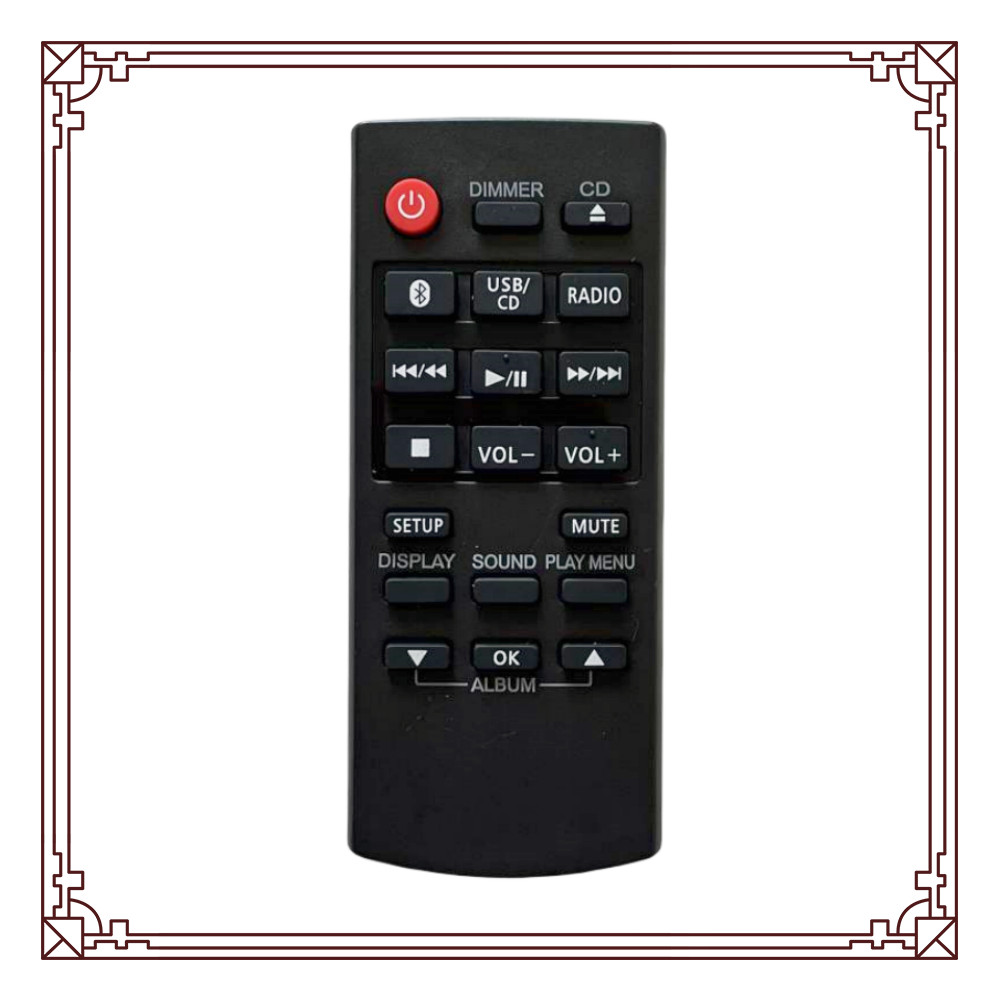New remote control for Panasonic Stereo CD Audio System SC-HC39 SC-PM600 SC-HC39DB SC-HC49 SC-HC49DB