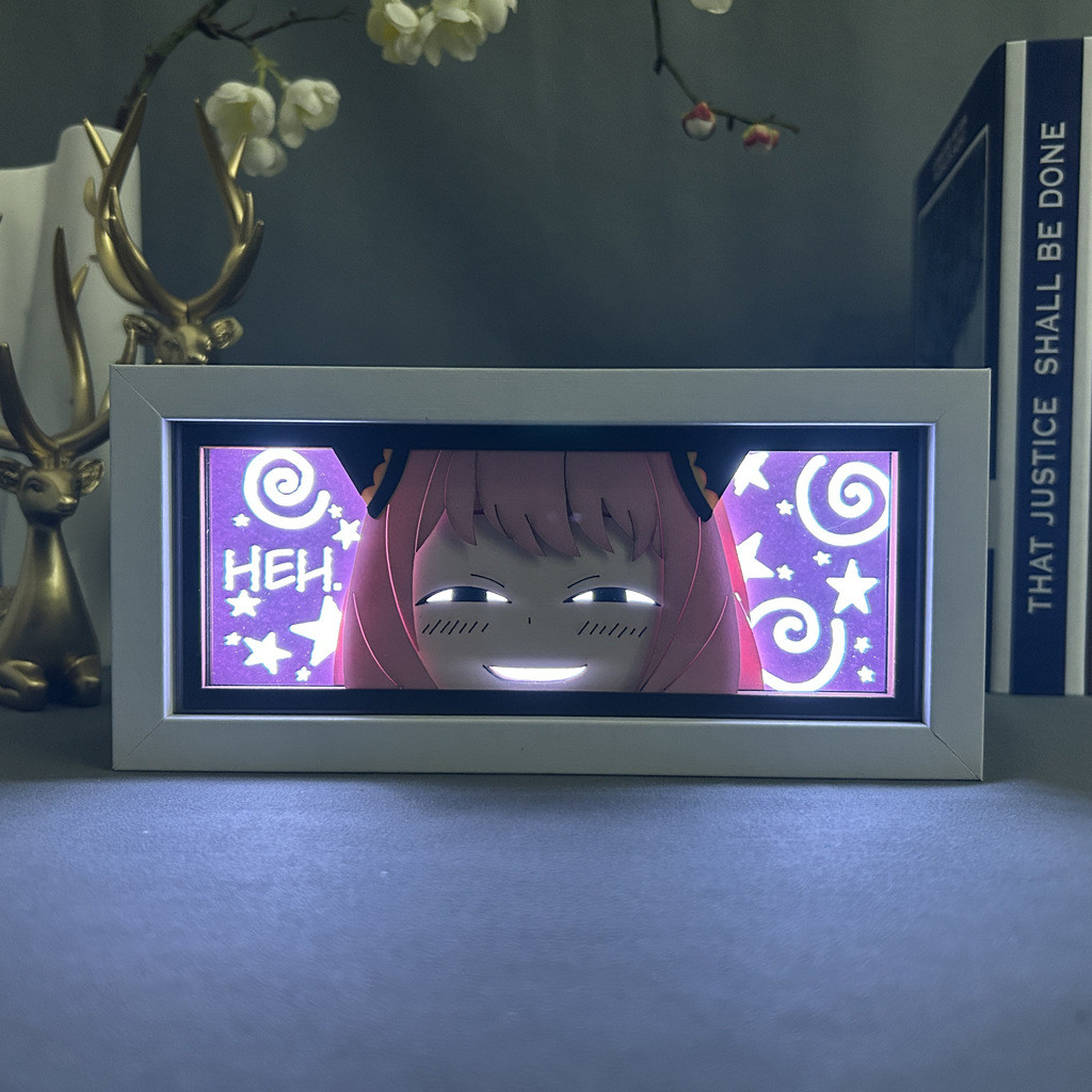 Cartoon Visual Night Lights LED Demon Slayer Tanjirou Zenitsu Albedo Satoru Gojo Lamp Anime