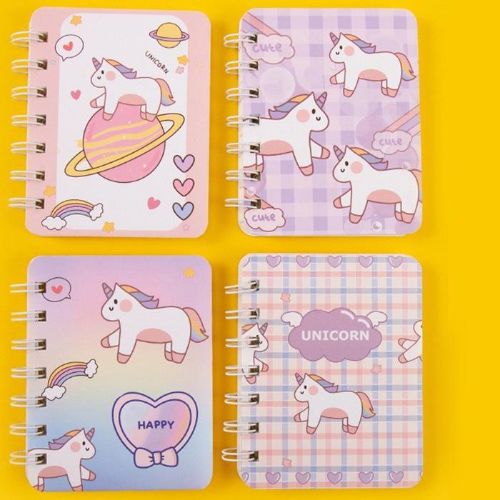 NoteBook Mini Spiral / Buku Tulis Catatan Mini Unik dan Lucu