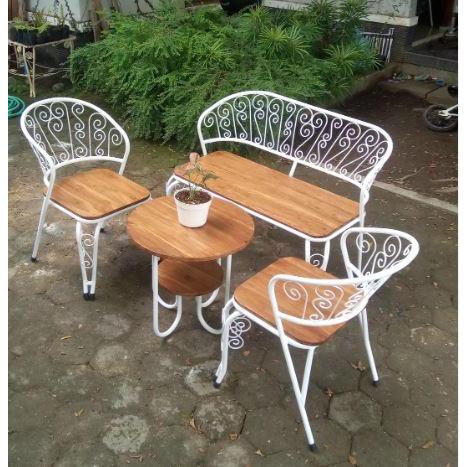 Kursi merak besi vintage jadul antik (Set R Tamu)