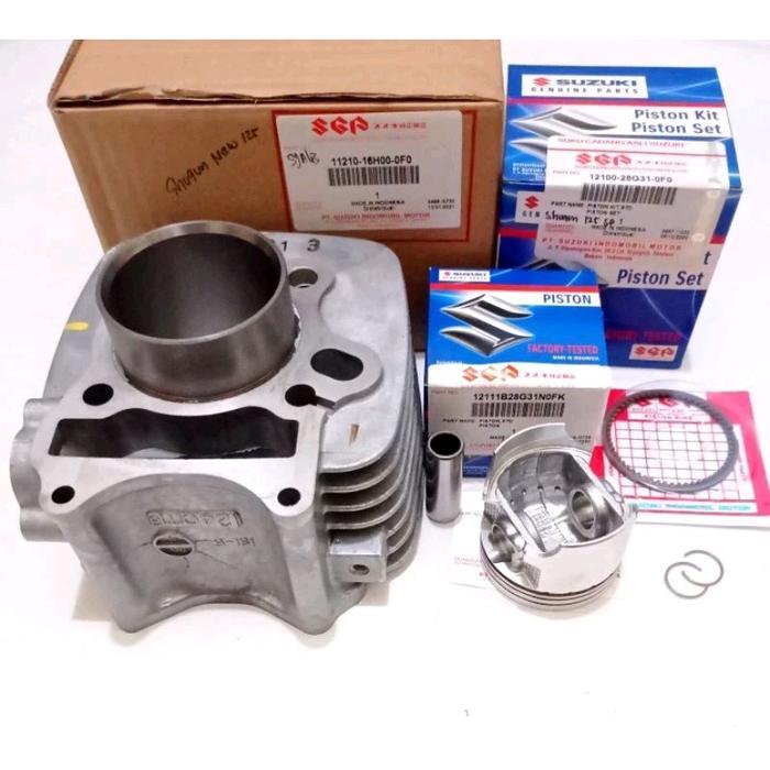 Blok Seher+ Piston Kit Std Suzuki Shogun 125 Sp Fl New Asli Original Sgp 11210-16H00-0F0 Engine