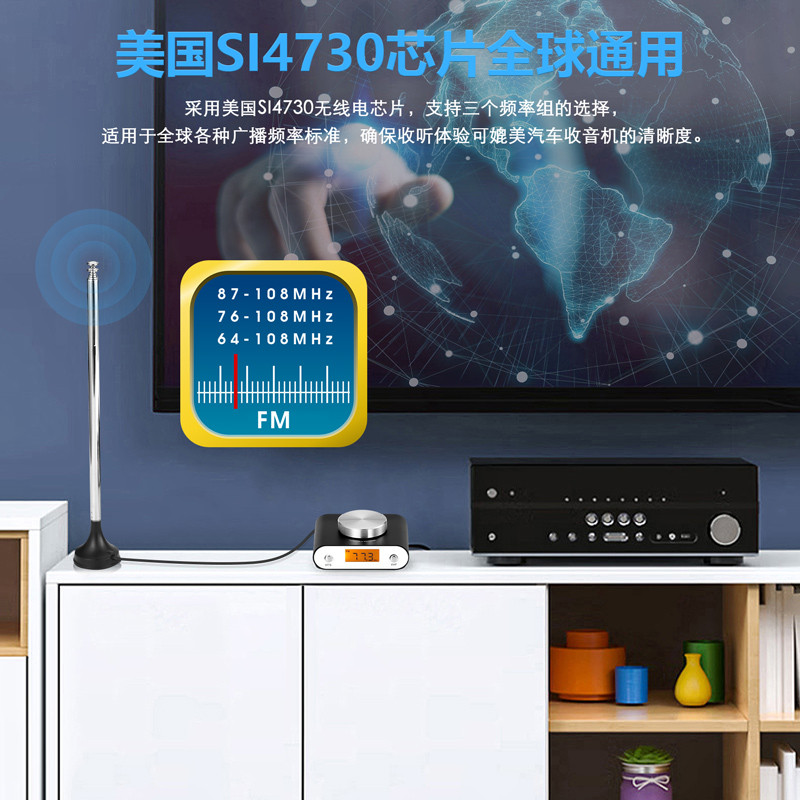 FM FM RADIO HEAD SI4730 CHIP STEREO RADIO MANUAL AUTOMATIC SEARCH WITH DISPLAY SCREEN CAR OUTDOOR