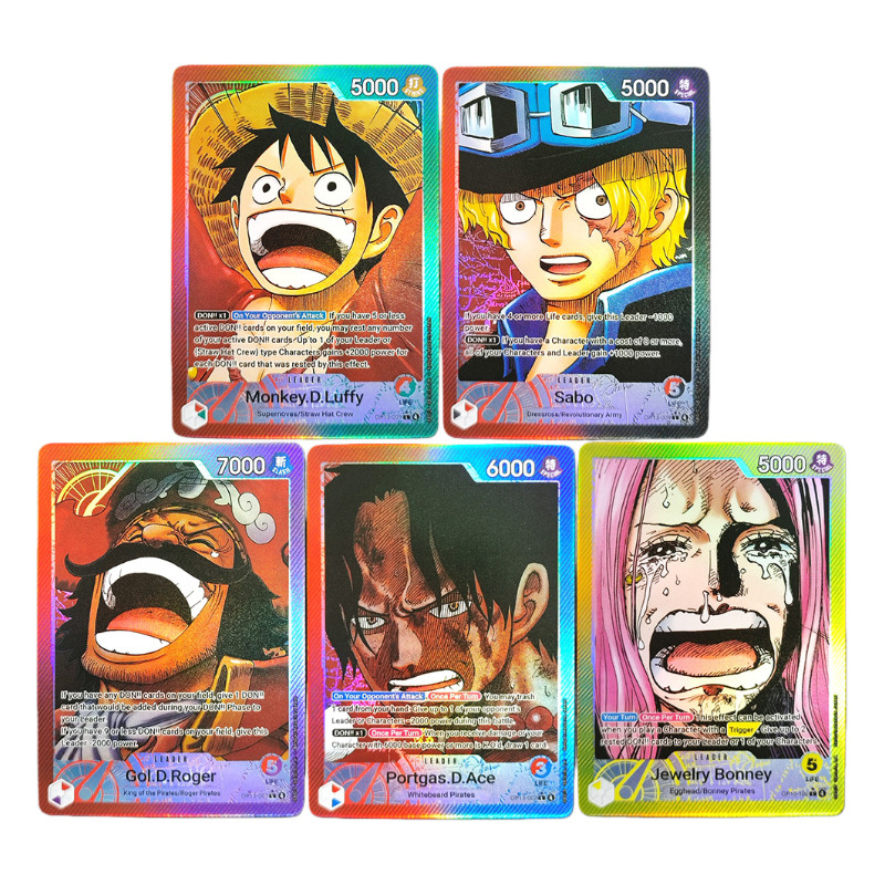 DIY One Piece Card Game ACE Luffy Sabo Bonney Roger OP13-002 OP13-001 OP13-004 OP13-100 Collection