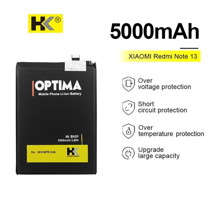 Hk Optima Baterai For Xiaomi Redmi Note 13 Bn5P 5000 Mah 3.89V Double Ic Diskon Sell