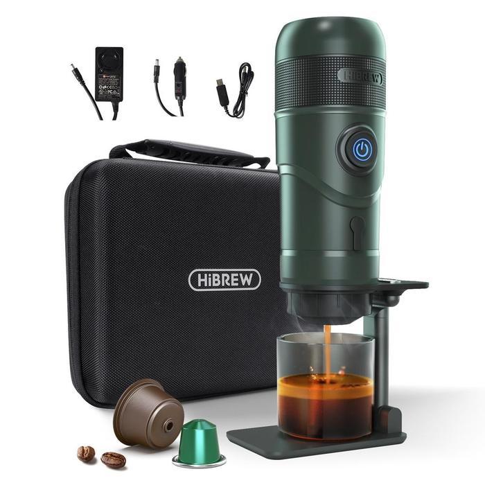 TERLARIS  hibrew Mesin kopi mobil portabel , mesin kopi pod usb, pembuat espresso kapsul 12v, nes
