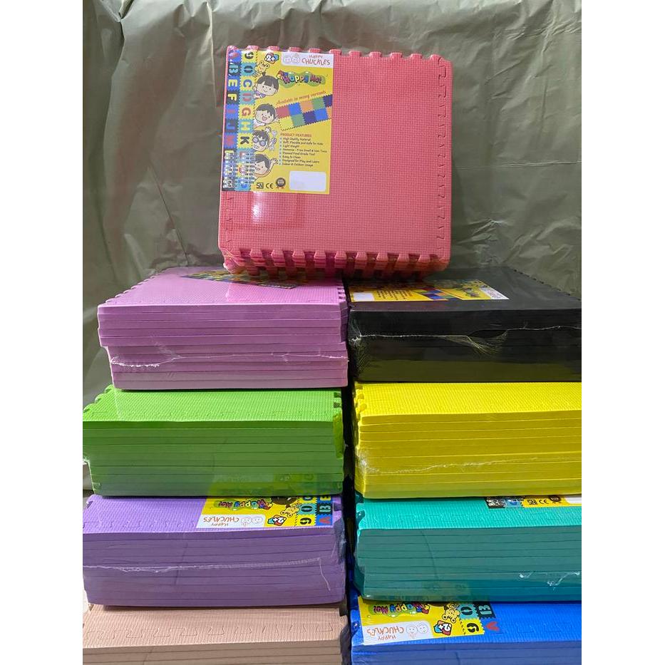 Puzzle happy mat polos - ukuran 30x30x1 cm - karpet alas main - puzzle