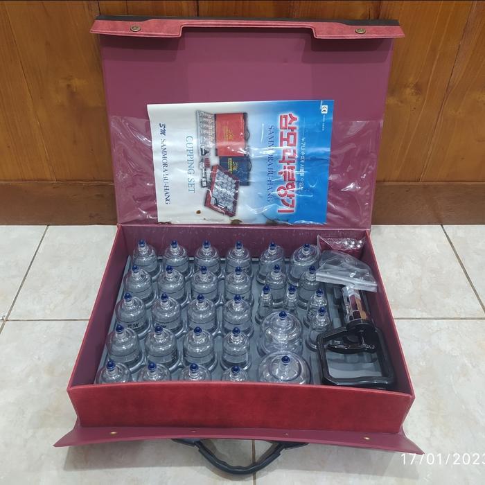 ALAT BEKAM SAMMORA PREMIUM 30 CUPPING SAMORA MERAH ASLI DENPASAR BALI BISA GRAB
