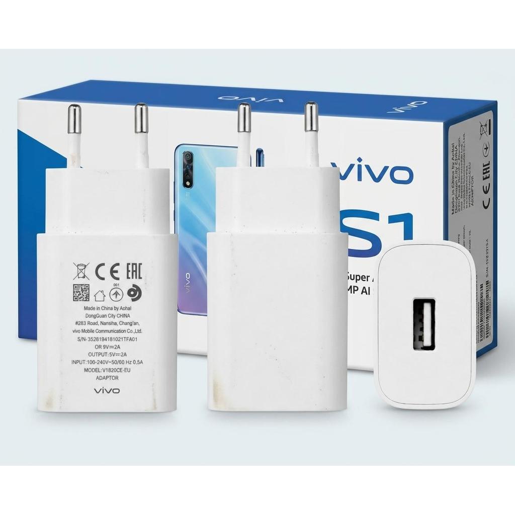 Charger Copotan Vivo V1820C-EU Ori Bekas Dual Engine Fast Charging Untuk Vivo S1