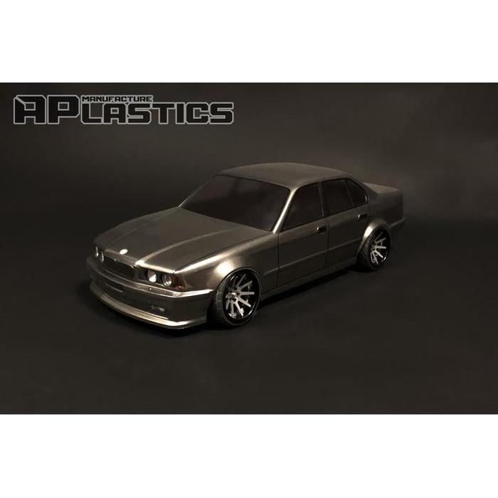APLASTICS RC BMW E34 SEDAN CLEAR BODY (193MM) #AP-E34S