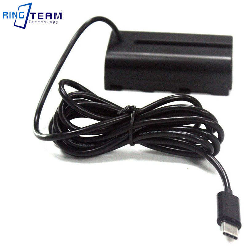 Type C Power Cable NP-F550 NP-F970 Dummy Battery NP-F970 DC Coupler Full Decoding for Sony Camera