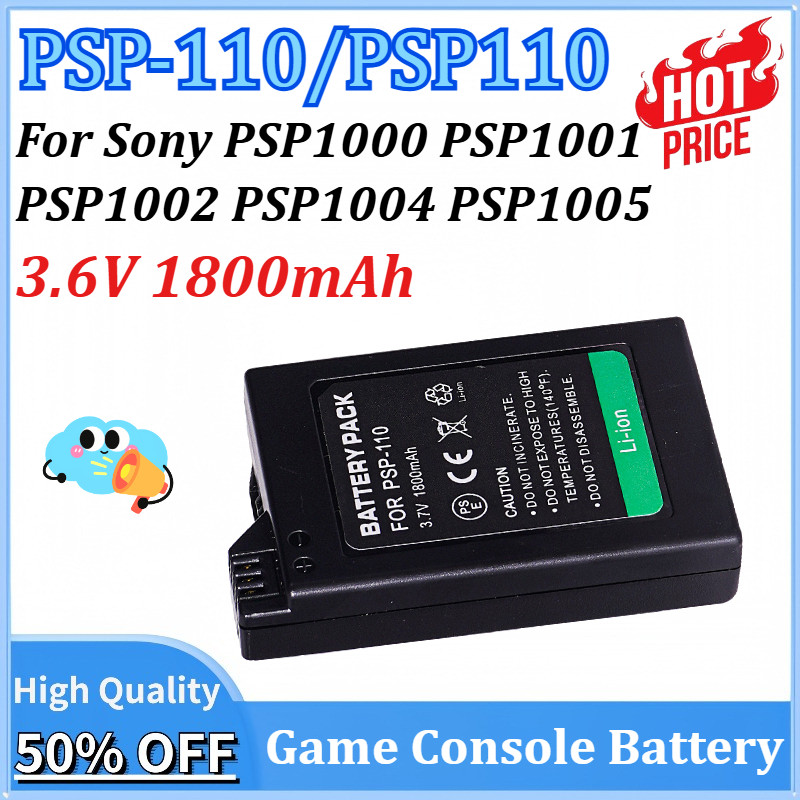 3.6V 1800mAh PSP-110 PSP110 Battery for Sony PSP1000 PSP 1001 PSP1002 PSP 1004 PSP1005 PSP008