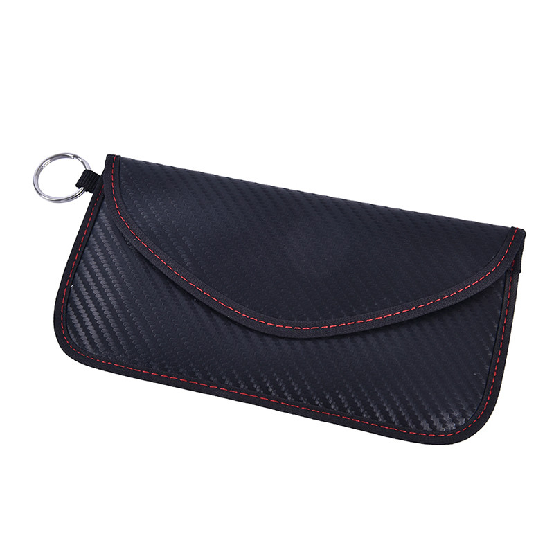 [E] 1pcs Signal Blocking Bag Faraday Bag Cage Pouch Wallet Phone Case Key Bag