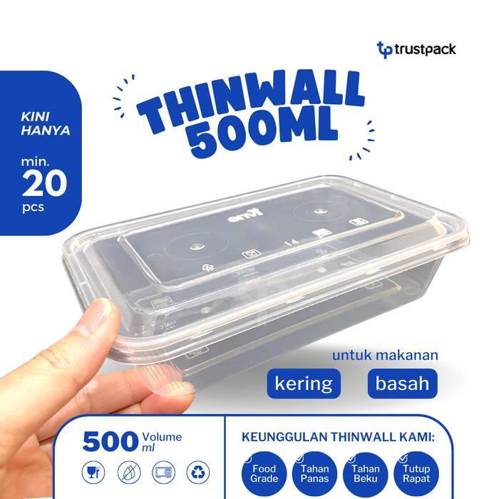 Kotak Makan 500 Ml Tempat Box Nasi Microwave Thinwall Food Container