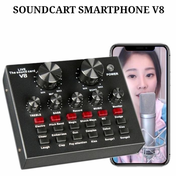Saramonic - Soundcard V8 Mixer Mini Audio Konek Android