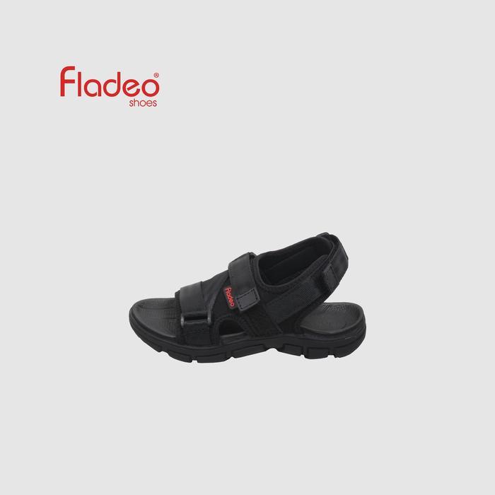 Fladeo I24/KSBT290-1KK/Sandal Tali Sandal Tali Anak Velcro Warna Hitam Ukuran 29 untuk Aktivitas Kas