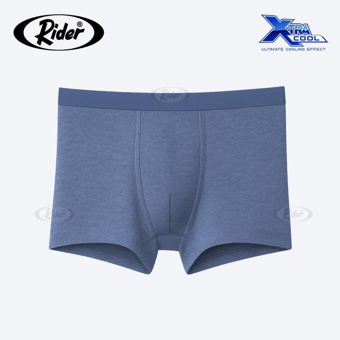 Rider Xtracool Seamless Boxer Pria Seamless Modal Nylon Spandex - Teknologi Xtracool Sejuk - Navy - 