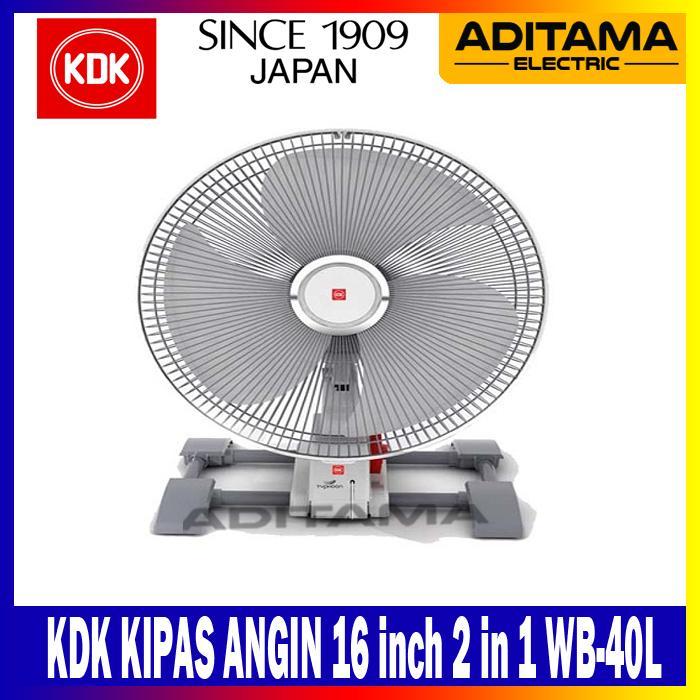 KDK KIPAS ANGIN TORNADO TYPHOON 3in1 DESK FAN WALL FAN KDK WB40L WB-40L
