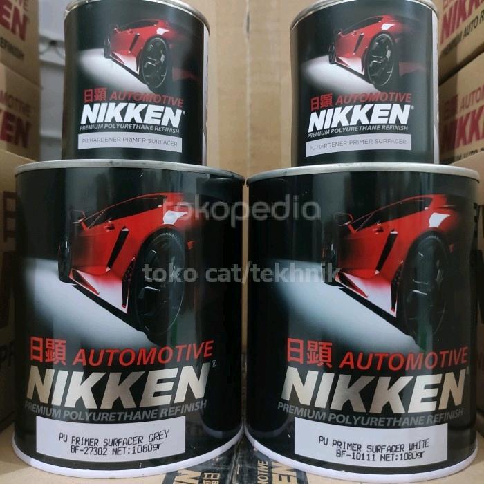 Nikken PU 2k Epoxy Primer Surfacer Grey / White 1kg Cat Dasar