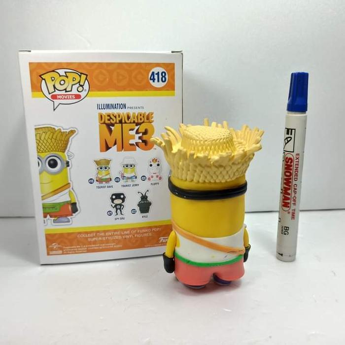 HOT SALE MAINAN FUNKO POP MINION POP 418 TOURIST DAVE BAHAN VINYL TERMURAH