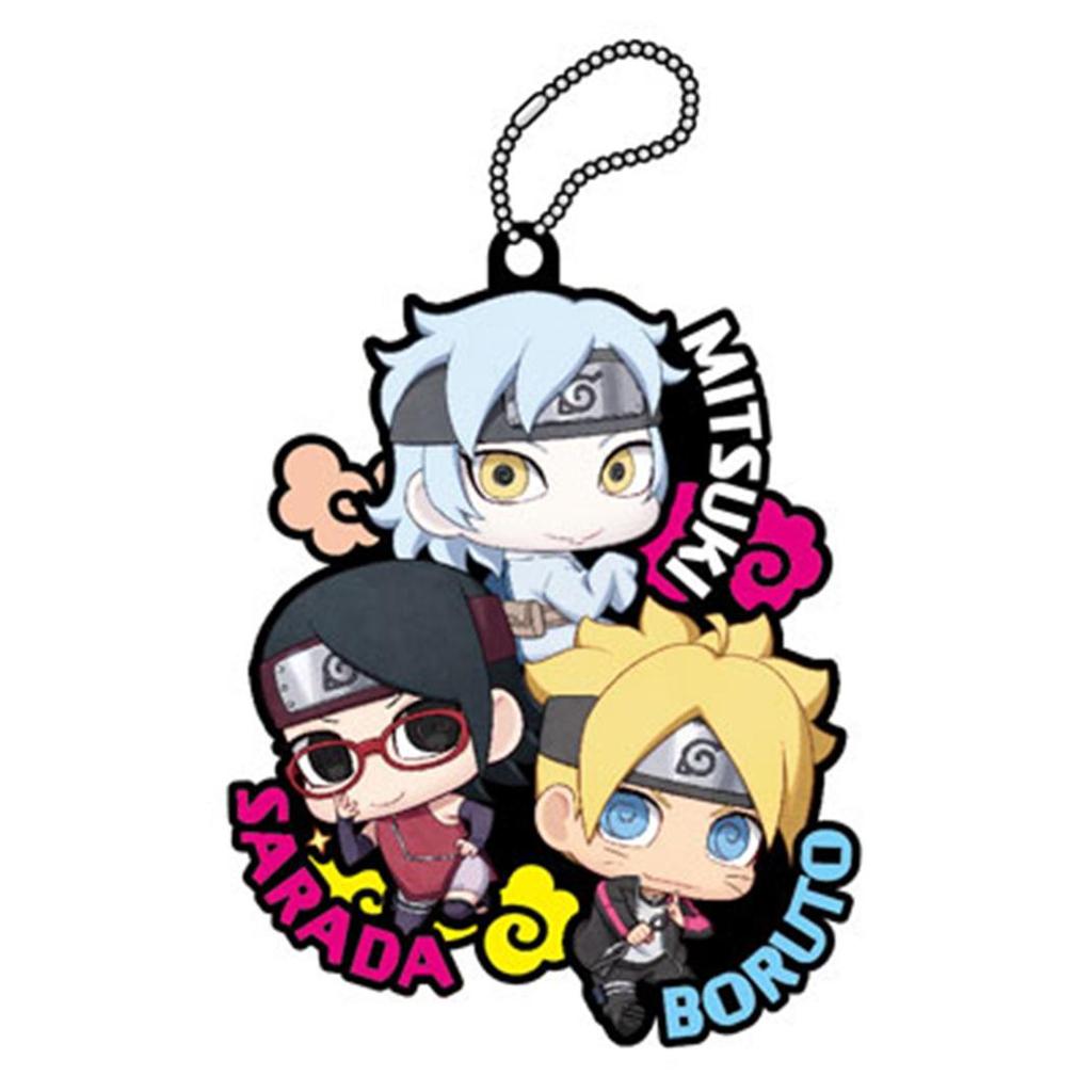 HOT SALE RUBBER MASCOT BUDDYCOLLE BORUTO NARUTO THE MOVIE BORUTO SARADA MITSUKI TERMURAH