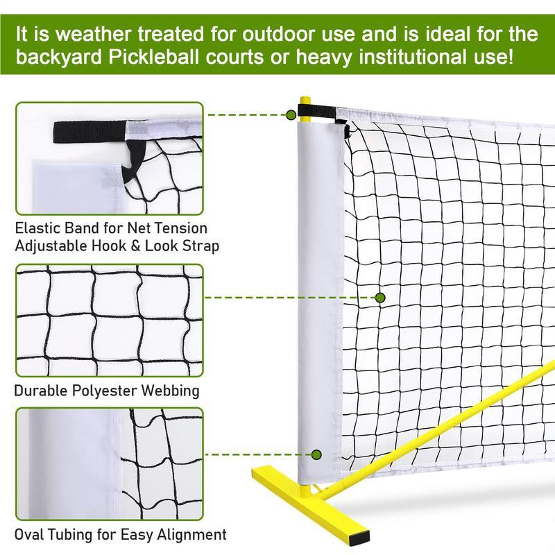 Indoor Outdoor Pickle Ball Net Outdoor Badminton Net Replacement Portable Sports Practice
