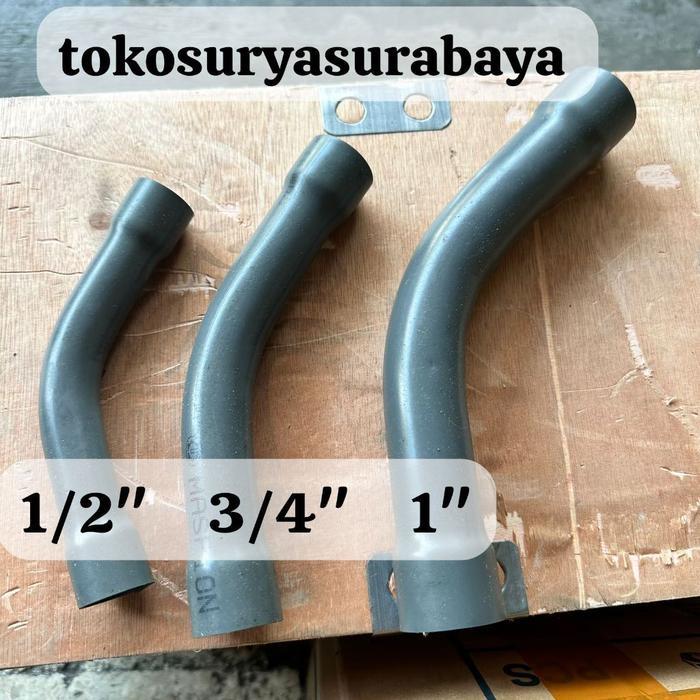 MASPION LONG ELBOW 1/2" 3/4" 1" inch ( 45 derajat )- Bok Panjang 1/2" Long Elbow 1/2" Maspion Elbow