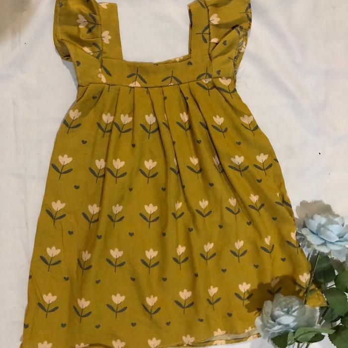 Set 4 Baju Daster Anak Bahan Rayon Adem Tanpa Sambung untuk Bayi 0-6 Bulan Motif Random