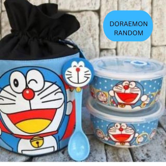 Mangkok Tupperware Keramik Set Isi 2 With Bag Hello Kitty Paul Frank