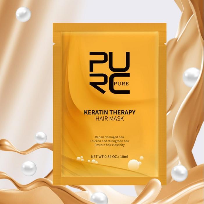 PURC Brazilian Keratin Treatment Ukuran Perjalanan Keratin Smoothing Treatment Brazilian 5pcs-10ml