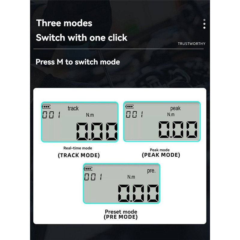 Terbatas ABLL-Digital Torque Gauge Torque Wrench Tester With LED Display Digital Torque Wrench Adapt