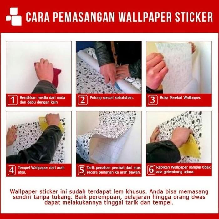 "New" Wallpaper Dinding Sticker Stiker 3D Dekorasi Dinding Kamar Tidur