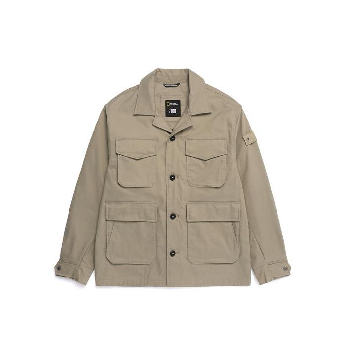 National Geographic Nrn Fatigue Jacket - Jaket Oak Beige