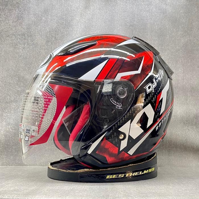"New" KYT DJ Maru Series All Motif Helm Half Face KYT Original DOT SNI Untuk Cowok dan Cewek